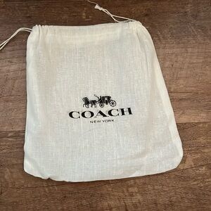 Small Coach drawstring 7.5”x8”